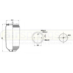 AIRSPRING SERVICE ASSEMBLY - SCHMITZ WEWELER