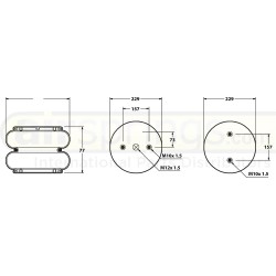 AIRSPRING CONVOLUTED - MERITOR