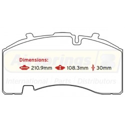 BRAKE PAD SET BPW