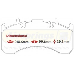 BRAKE PAD SET ROR RENAULT VOLVO