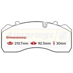 BRAKE PAD SET BPW MERCEDES
