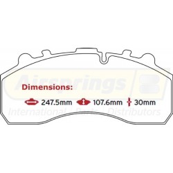 BRAKE PAD SET IVECO