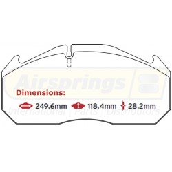 BRAKE PAD SET DENNIS MAN
