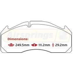 BRAKE PAD SET VOLVO