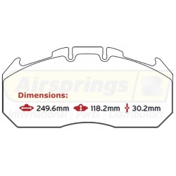 BRAKE PAD SET MAN
