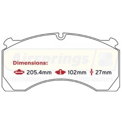 BRAKE PAD SET ROR